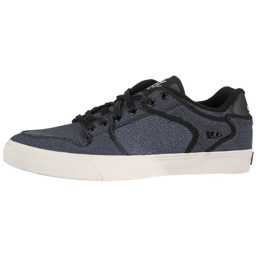 Baskets Basses Supra Vaider Low Noir Blanche Black/White Homme | FDQ-87749454